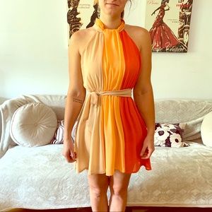 Summery colour block dress